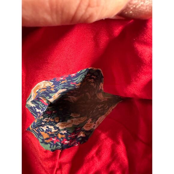 Vintage Needle Crafts Needlepoint Stocking Santa Velvet‎ back and Fabric Lined - Picture 6 of 6